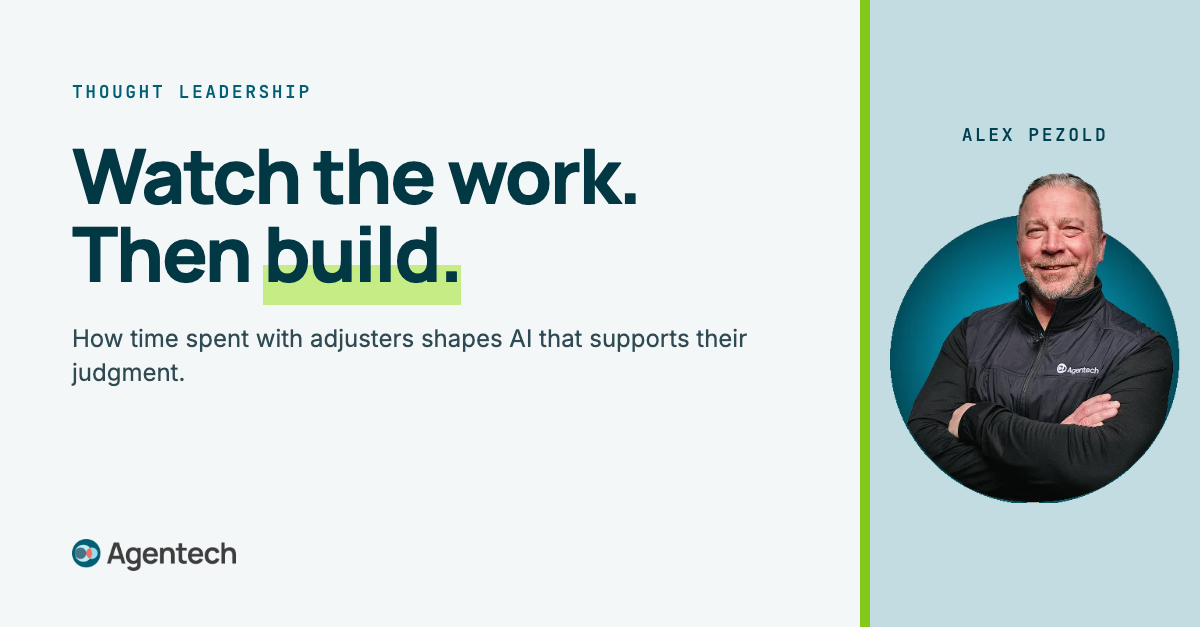 Alex Pezold on building AI around how claims adjusters work